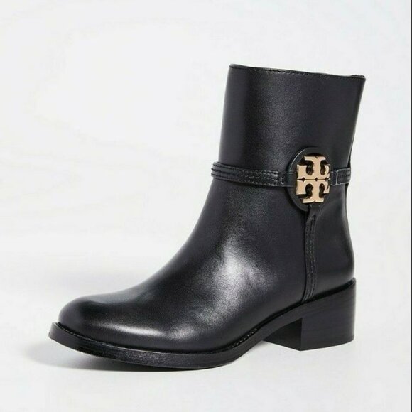 Brand New Tory Burch Brooke women sz 5 boots perfact black 006 52660 - Picture 3 of 6